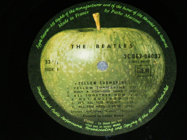 画像: THE BEATLES - YELLOW SUBMARINE ( Ex+++,Ex/Ex+++ ) / 1970? FRANCE FRENCH Used LP With BACK ORDER SHEET on BACK COVER 