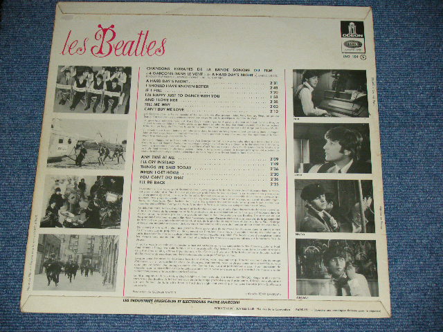 画像: BEATLES - 4 GARCONS PANS LE VENT(A HARD DAYS NIGHT) CHANSONS DU FILM (Ex++,Ex+/Ex+++ )  /1960s FRANCE Reissue Used  LP