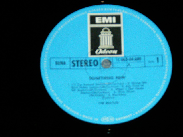 画像: THE BEATLES - SOMETHING NEW ( Ex+,VG++/Ex+++,MINT-)    / 1970's GERMAN BLUE Label  STEREO LP