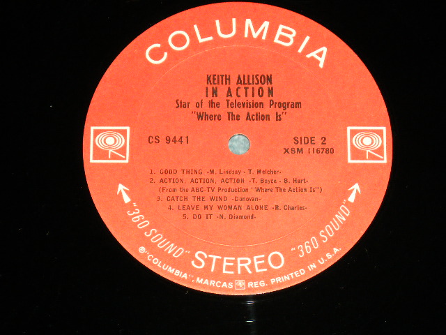 画像: KEITH ALLISON  ( Produced by GARY USHER ) - IN ACTION ( Ex+++/MINT- ) / 1967 US AMERICA ORIGINAL "360 SOUND" Label  Used LP 