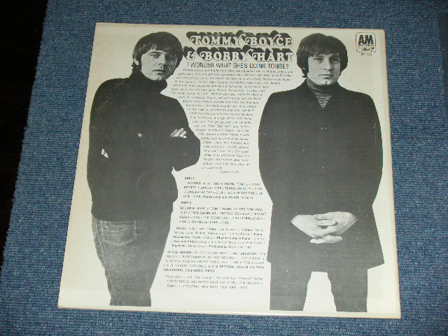 画像: TOMMY BOYCE & BOBBY HART ( BOYCE & HART ) -  I WONDER WHAT SHE'S DOING TONITE? ( on Guitar GERRY McGEE of The VENTURES+JOE OSBORNE & More : Ex++/MINT-  / 1968 US ORIGINAL  STEREO Used LP 