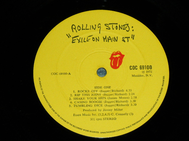画像: ROLLING STONES - EXILE ON MAIN ST. ( With POSTCARDS : With Original Inner Sleeves : Matrix Number A2/B2/C1/D2 : Ex++/Ex+++ )   / 1972 UK ENGLAND ORIGINAL Used 2 LP's 