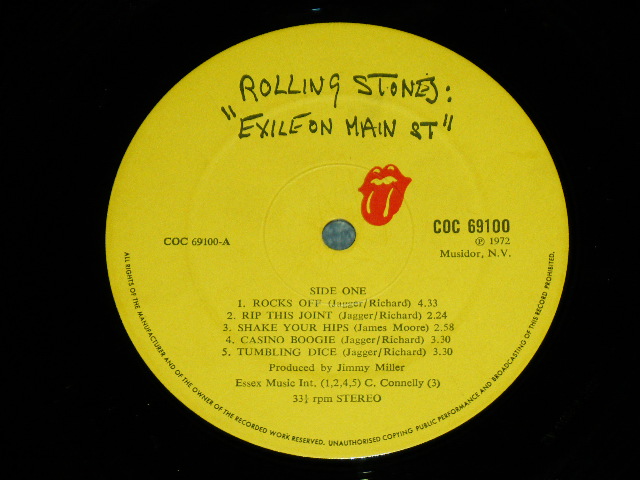 画像: ROLLING STONES - EXILE ON MAIN ST. ( NONE POSTCARDS : With Original Inner Sleeves : Matrix Number A2/B1/C1/D2 : VG+++/Ex+ )   / 1972 UK ENGLAND ORIGINAL Used 2 LP's 