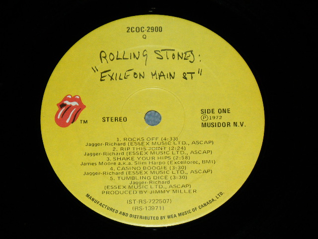 画像: ROLLING STONES - EXILE ON MAIN ST. ( NONE POSTCARDS MISSING  : With Original Inner Sleeves : Ex+++/MINT- )   / 1972 CANADA ORIGINAL Used 2 LP's 