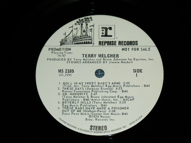 画像: TERRY MELCHER - TERRY MELCHER ( MINT-/MINT- ) / 1974 US AMERICA ORIGINAL WHITE LABEL PROMO  Used LP 