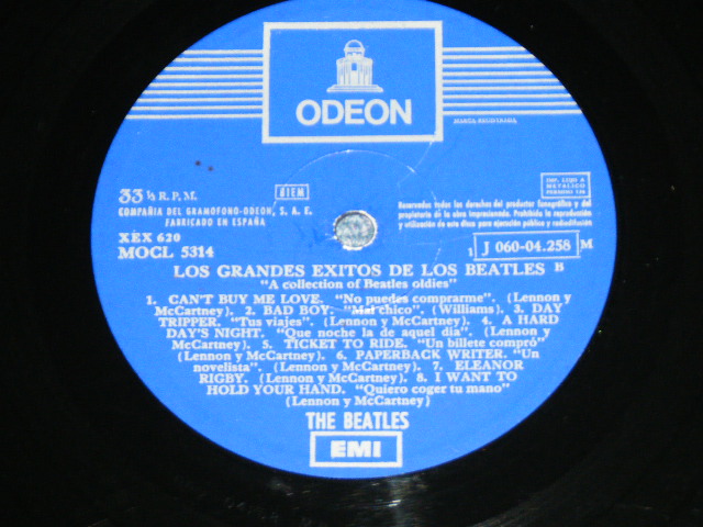 画像: THE BEATLES - A COLLECTION OF BEATLES OLDIES  ( Ex/Ex+ ) / 1969 to 1970 SPAIN "ODEON & One EMI Dark Blue With SILVER Print Label" MONO Used LP 