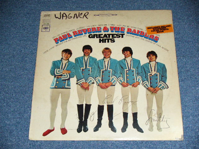 画像: PAUL REVERE & THE RAIDERS  ( Produced by TERRY MELCHER ) - GREATEST HITD ( With AUTOGRAPHED SIGN : With COLOR Booklet : VG++/Ex+ ) / 1967 US AMERICA ORIGINAL "360 SOUND" Label STEREO Used LP 