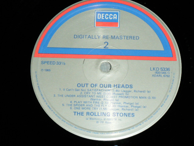 画像: ROLLING STONES - OUT OF OUR HEADS / 1980's UK ENGLAND Reissue Used LP