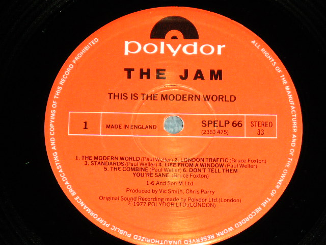 画像: THE JAM - THIS IS THE MODERN WORLD  / Mid 80's  UK Reissue Used LP 