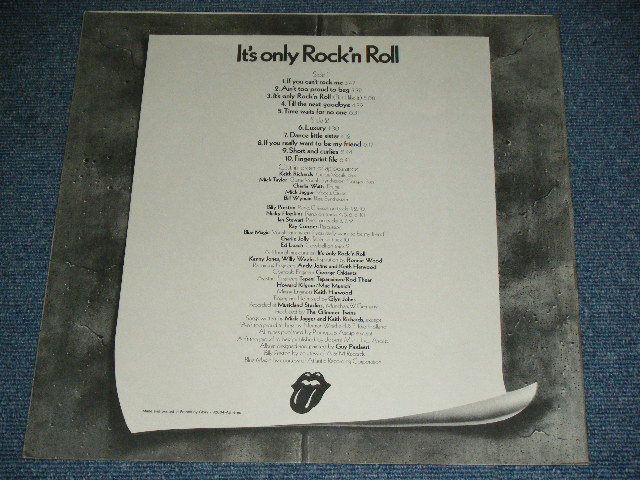 画像:  THE ROLLING STONES - IT'S ONLY ROCK N' ROLL   ( Ex+/MINT- ) / 1974 AUSTRALIA ORIGINAL 1st Issued Used LP 