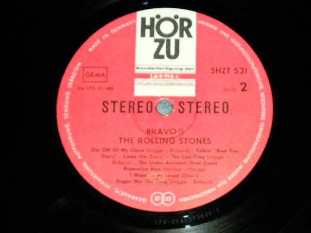 画像: ROLLING STONES - BRAVO ( VG/VG+++ )  /  1965 WEST GERMAN GERMANY ORIGINAL Used LP 