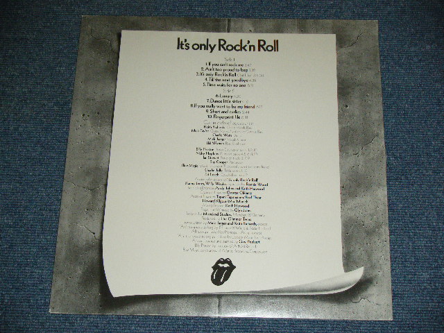 画像:  THE ROLLING STONES - IT'S ONLY ROCK N' ROLL (With HYPE/TITLE Sticker on Front Cover  MINT-/MINT- ) / 1974 US AMERICA ORIGINAL 1st Issued Used LP 