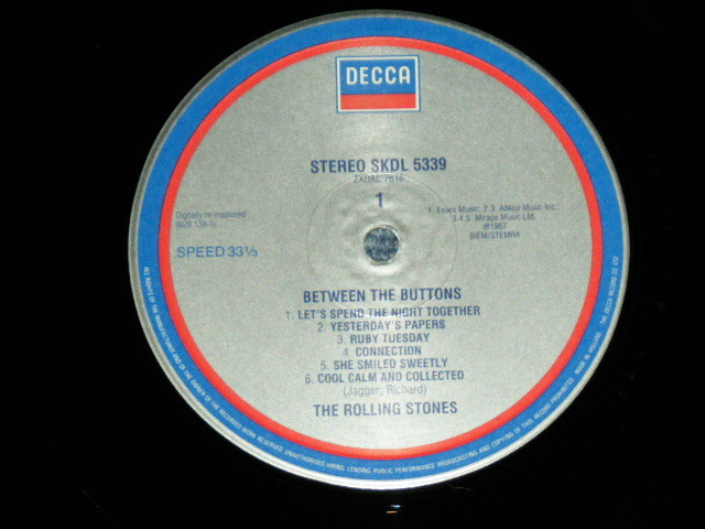 画像: ROLLING STONES - BETWEEN THE BUTTONS ( Ex+++/MINT- )  /  1980's UK ENGLAND  Reissue Used LP 
