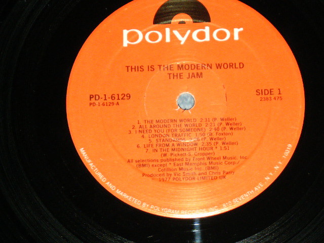 画像: THE JAM - THIS IS THE MODERN WORLD ( Ex++/MINT- )  / 1977  US AMERICA ORIGINAL Used LP 