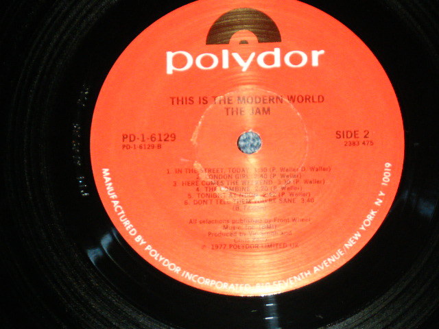 画像: THE JAM - THIS IS THE MODERN WORLD ( Ex-/Ex+++ )  / 1977  US AMERICA ORIGINAL Used LP 