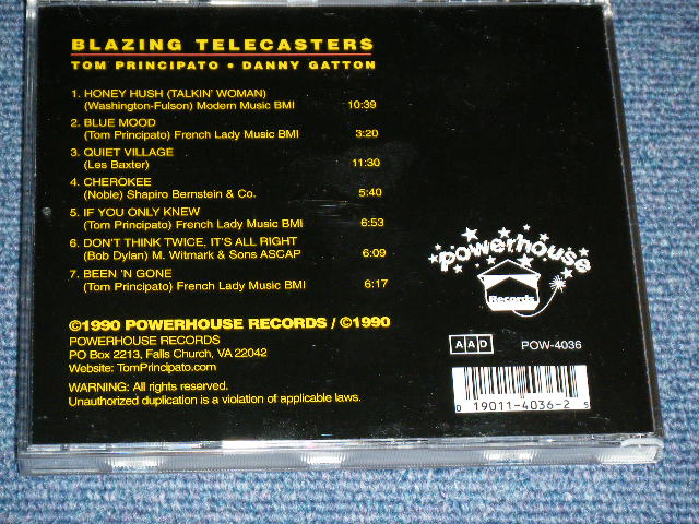 画像: DANNY GATTON TOM PRINCIPATO - BLAZING TELECASTERS / 1990 US ORIGINAL Brand New CD