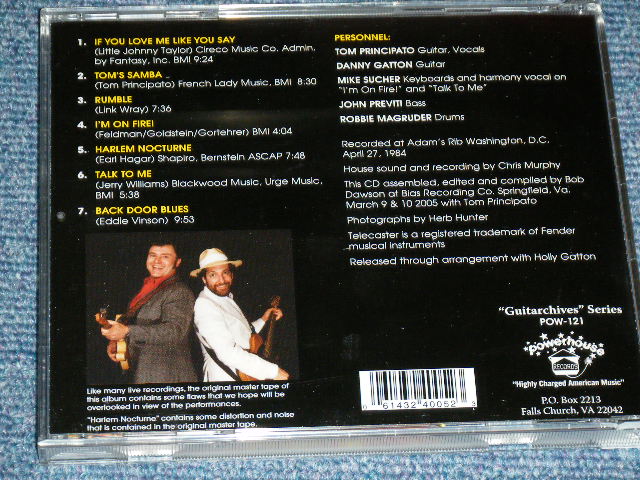 画像: DANNY GATTON TOM PRINCIPATO - OH NO!-MORE BLAZING TELECASTERS / 1990's US ORIGINAL Brand New CD