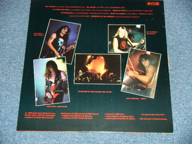 画像: SLAYER - HELL AWAITS / 1985 HOLLAND ORIGINAL Used LP 