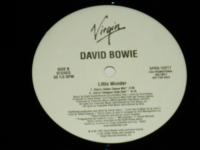 画像: DAVID BOWIE - LITTLE WONDER  / 1997 US AMERICA ORIGINAL PROMO ONLY 12" 4 VERSIONS EP 