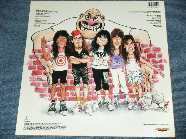 画像: ANTHRAX  - STATE OF EUPHORIA (With CUSTOM INNER SLEEVE) (MINT-/MINT-) / 1988 US AMERICA ORIGINAL Used LP 