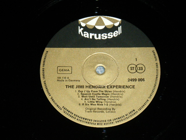 画像: JIMI HENDRIX - THE JIMI HENDRIX EXPERIENCE / 1970's? WEST-GERMANY GERMAN ORIGINAL  Used  LP 