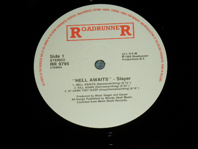 画像: SLAYER - HELL AWAITS / 1985 HOLLAND ORIGINAL Used LP 