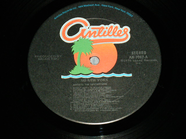 画像: V.A. - NO NEW YORK /  1978 US AMERICA  ORIGINAL Used LP With Outer Shrink Wrap 