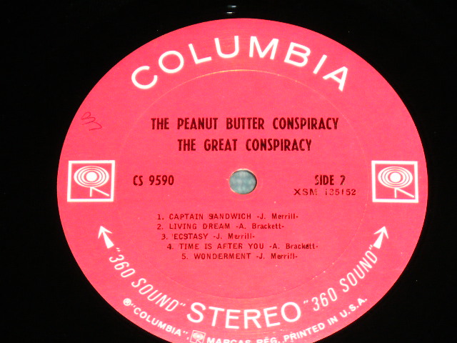 画像: THE PEANUT BUTTER CONSPIRACY ( GARY USHER Works ) - THE GREAT CONSPIRACY ( Ex+/MINT- ) /  1968 US AMERICA ORIGINAL 360 SOUND Label & "DEMONSTRATION" STAMP on BACK COVER STEREO Used LP 