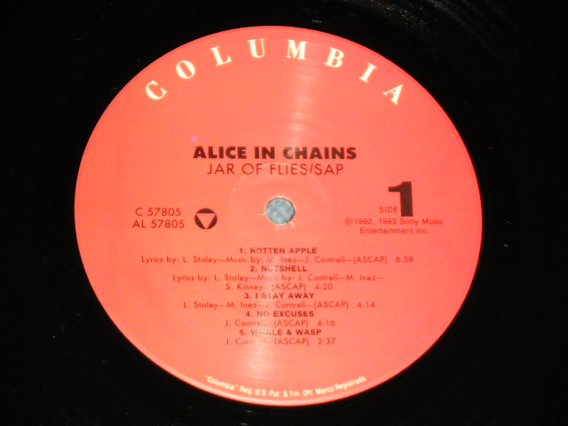 画像: ALICE IN CHAINS - JAR OF FILES SAP / 1992 US AMERICA  ORIGINAL Used 2 LP's  