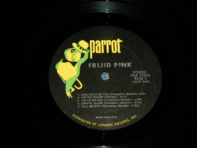 画像: FRIJID PINK フリジド・ピンク - FRIJID  PINK   ( VG++/Ex+  ) / 1970 US AMERICA ORIGINAL  Used LP 