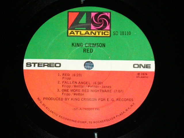 画像: KING CRIMSON  -  RED  ("75 ROCKFELLER": Ex/Ex++ , Matrix No.A) STA-743201-A / B)STA-743202-A ) / 1974 US AMERICA ORIGINAL Used LP 