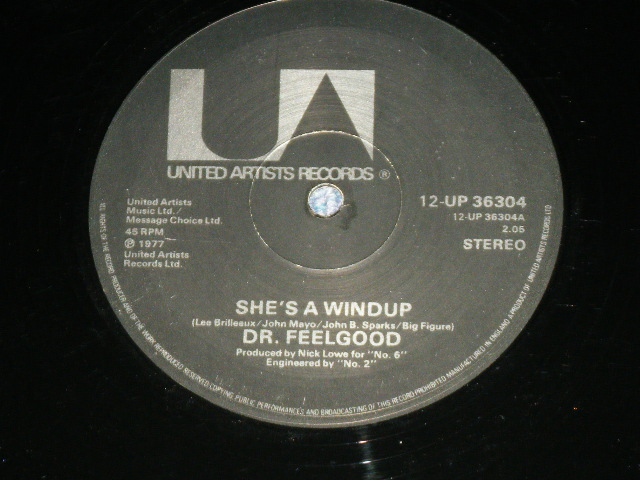 画像: DR.FEELGOOD - SHE'S A WINDUP ( Ex+/ MINT- ) /  1977 UK ENGLAND ORIGINAL Used 12" 