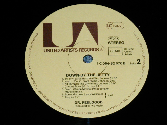 画像: DR.FEELGOOD - DOWN BY THE JETTY ( Ex++/MINT- ) /  1975 WEST-GERMANY GERMAN  ORIGINAL Used LP 