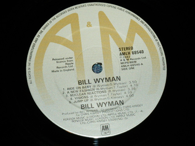 画像: BILL WYMAN -BILL WYMAN / 1984 UK ENGLAND ORIGINAL Used LP 