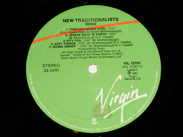 画像: DEVO - DEVO ( With POSTER )  / 1981 ITALY ITALIAN ORIGINAL Used LP With POSTER 
