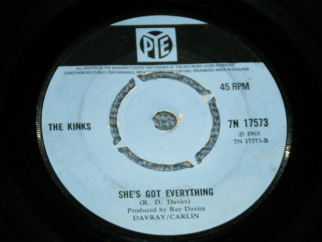 画像: THE KINKS -  DAYS ( Ex++/Ex++ )  / 1968 UK ENGLAND ORIGINAL  Used 7" Single 
