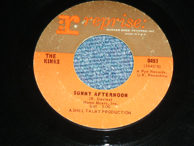 画像: THE KINKS -  SUNNY AFTERNOON ( Ex/Ex )  / 1966  US AMERICA  ORIGINAL Used 7" Single 