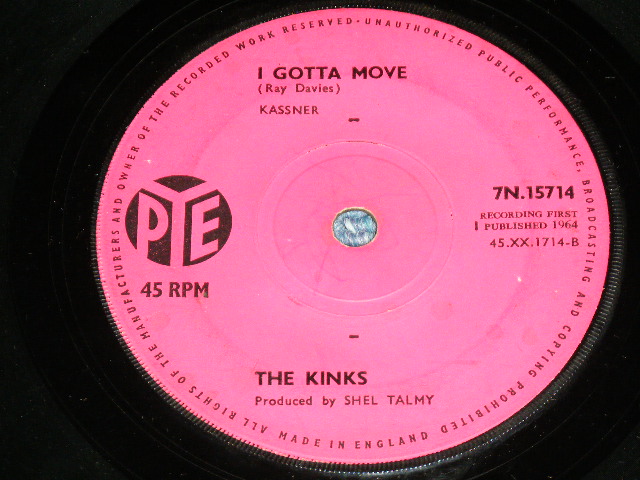 画像: THE KINKS - ALL DAY AND ALL OF THE NIGHT ( Ex+/Ex+ )  / 1964 UK ENGLAND ORIGINAL  Used 7" Single 