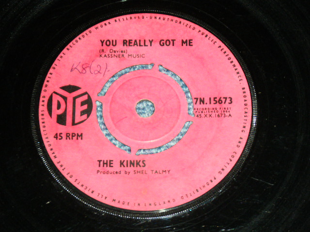 画像: THE KINKS - YOU REALLY GOT ME ( VG+++/VG+++ )  / 1964 UK ENGLAND ORIGINAL  Used 7" Single 