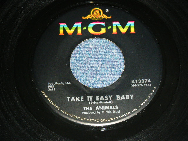 画像: THE ANIMALS - I'M CRYING  ( Ex/Ex )  / 1964 US ORIGINAL Used  7"SINGLE With PICTURE SLEEVE 