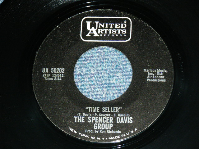 画像: THE SPENCER DAVIS GROUP - TIME SELLER  ( Ex/MINT- )  / 1967  US AMERICA  ORIGINAL Used 7" Single  With PICTURE SLEEVE 
