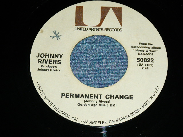 画像: JOHNNY RIVERS -  THINK HIS NAME  (  -/ Ex+++,Ex+++)  / 1971  US AMERICA  ORIGINAL Used 7" Single 