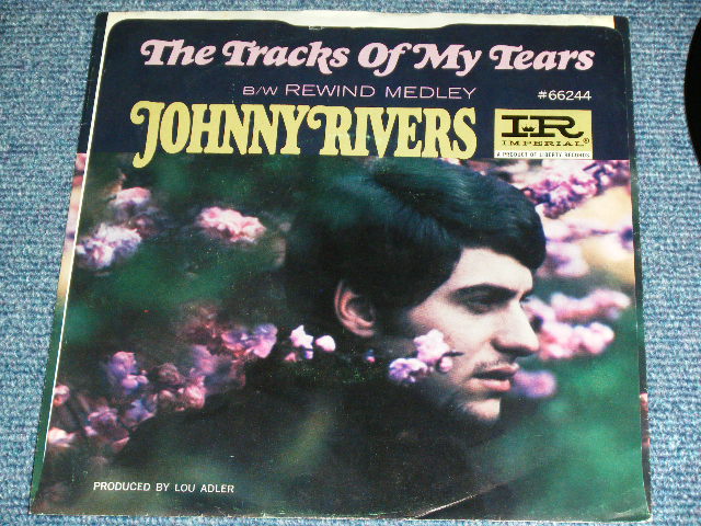 画像: JOHNNY RIVERS - The TRACKS OF MY TEARS ( Ex++/Ex+++ )  / 1967  US AMERICA  ORIGINAL "AUDITION Label PROMO" Used 7" Single  With PICTURE SLEEVE 