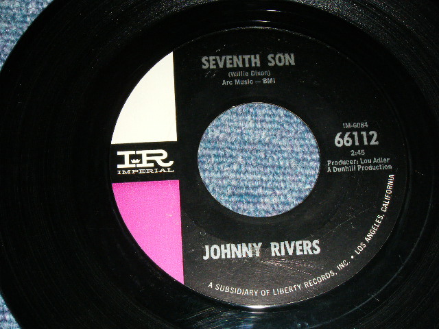 画像: JOHNNY RIVERS - SEVENTH SUN ( VG++/Ex++,Ex )  / 1965  US AMERICA  ORIGINAL Used 7" Single  With PICTURE SLEEVE 