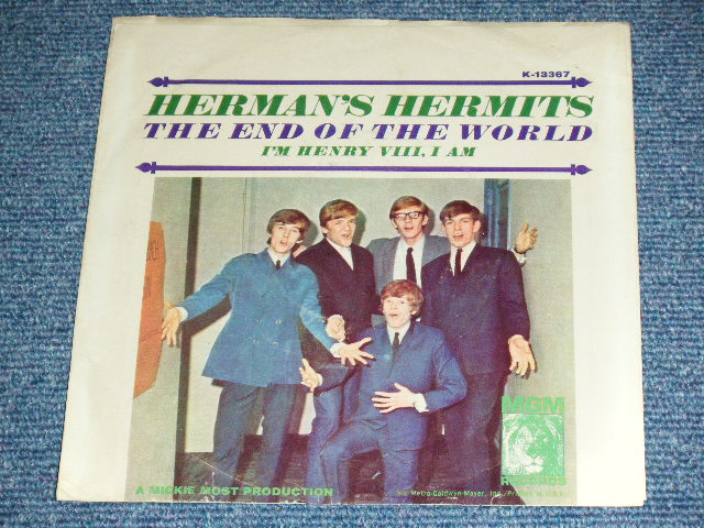 画像: HERMAN'S HERMITS - I'M HENRY VIII,I AM   ( Ex/Ex )  / 1965 US ORIGINAL Used  7"SINGLE With PICTURE SLEEVE 