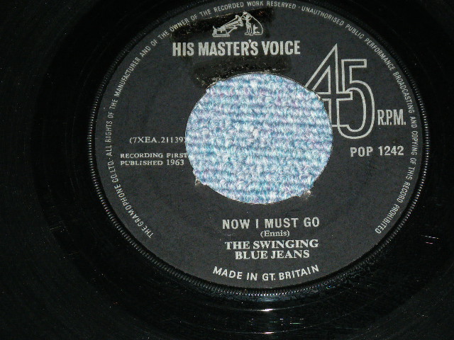 画像: THE SWINGING BLUE JEANS - HIPPY HIPPY SHAKE (Ex+/Ex+: Not Original Center ) / 1963 UK ENGLAND ORIGINAL Used 7"SINGLE