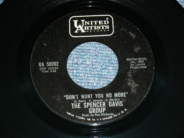 画像: THE SPENCER DAVIS GROUP - TIME SELLER  ( Ex/MINT- )  / 1967  US AMERICA  ORIGINAL Used 7" Single  With PICTURE SLEEVE 