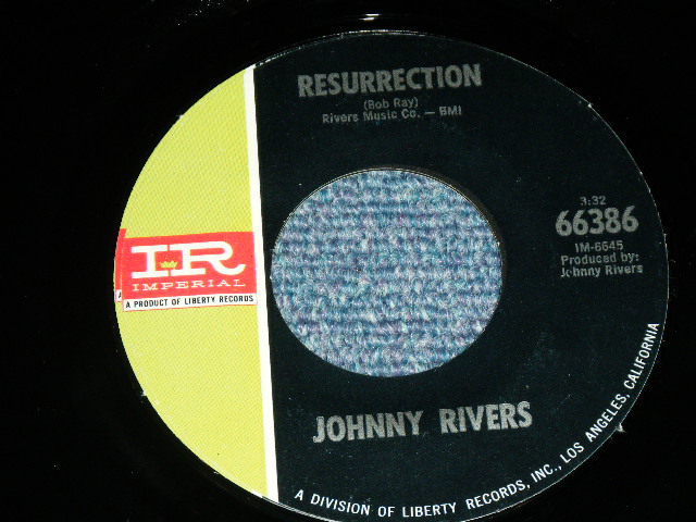 画像: JOHNNY RIVERS - MUDDY RIVER  ( Ex++/MINT- )  / 1969  US AMERICA  ORIGINAL Used 7" Single  With PICTURE SLEEVE 