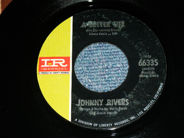 画像: JOHNNY RIVERS - RIGHT RELATION  ( Ex++/MINT- )  / 1968  US AMERICA  ORIGINAL Used 7" Single  With PICTURE SLEEVE 