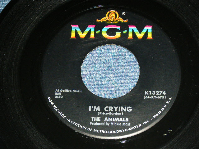 画像: THE ANIMALS - I'M CRYING  ( Ex/Ex )  / 1964 US ORIGINAL Used  7"SINGLE With PICTURE SLEEVE 